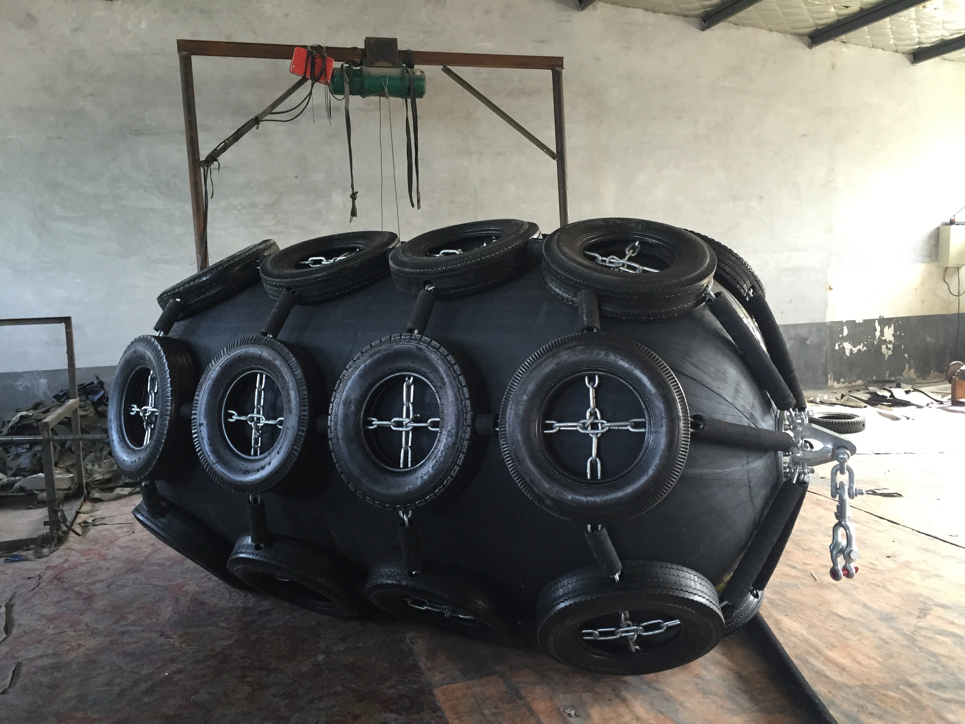 0.7*1.5~1.0*1.5 Rubber STS STD 50KP Milky White Ship Gray Durable Marine Fenders