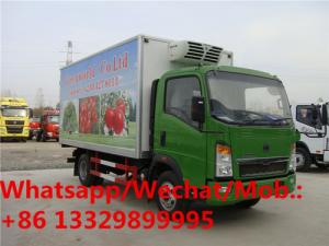 Buy cheap Cheaper price brand new HOWO diesel refrigerated van truck for sale, HOT SALE! higher quality HOWO cold van truck product