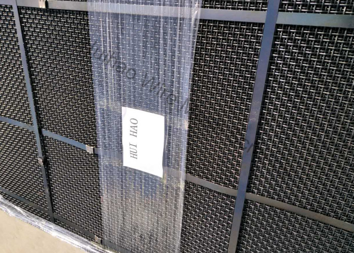 High Manganese 65mn Vibrating Screen Mesh Woven With Clamp Bending