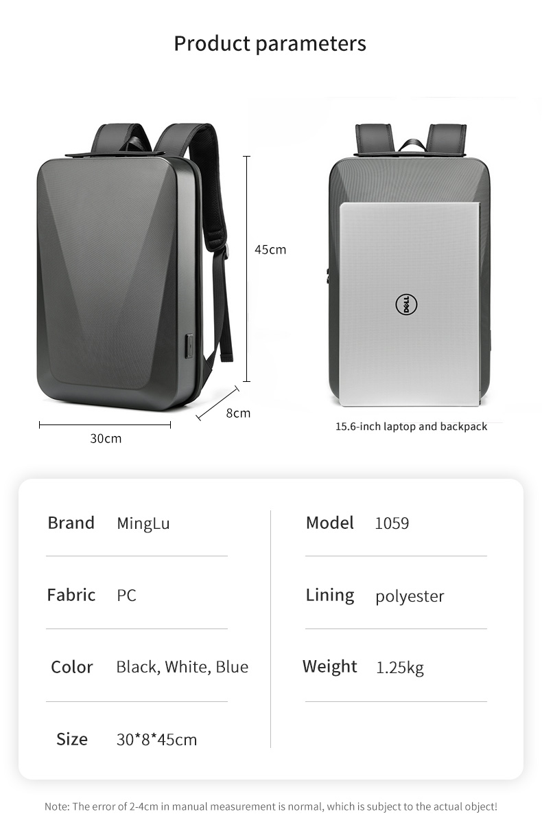 Unisex Laptop School Waterproof Business Backpack Below 24 Litre Capacity