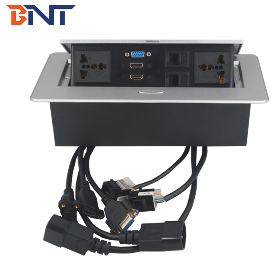 Guangzhou factory supply conference table pop up power outlet with cables