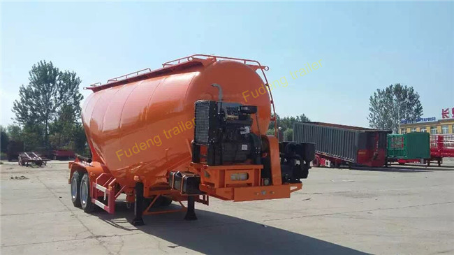 W Shape Bulk Cement Truck BPW Axles Pulverized Fly Ash Coal Ash Powder Tank