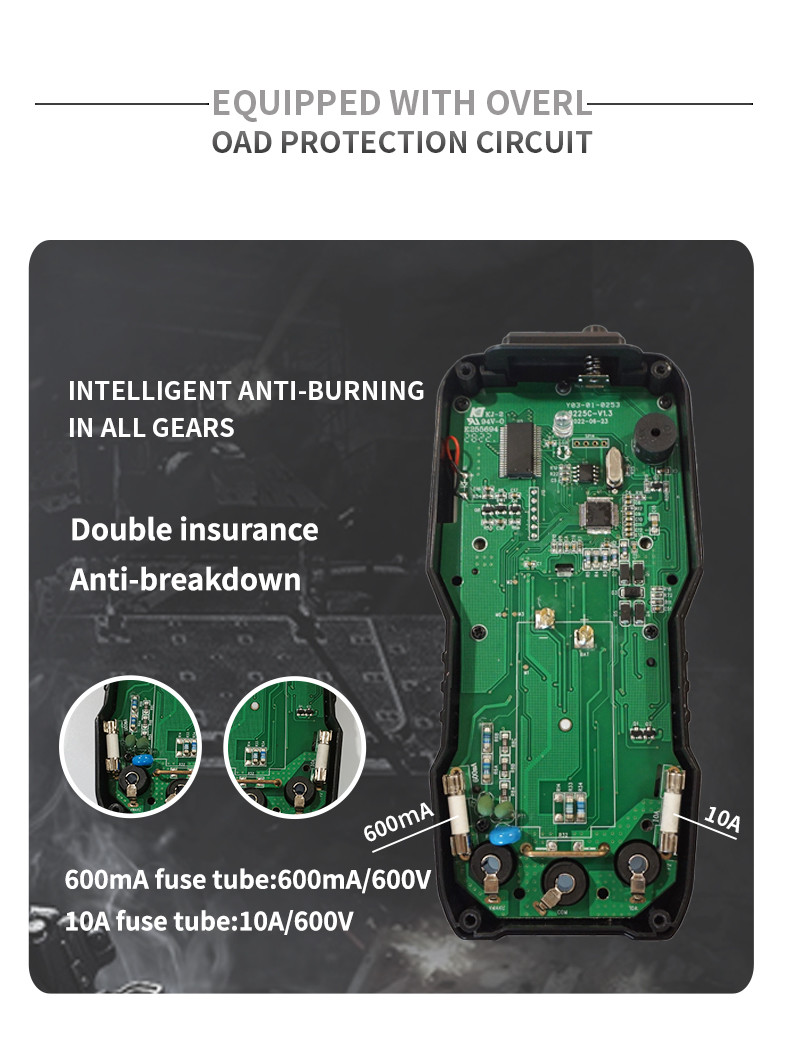 True RMS Auto Range Digital Multimeter Continuity Diode NCV Live Line Test