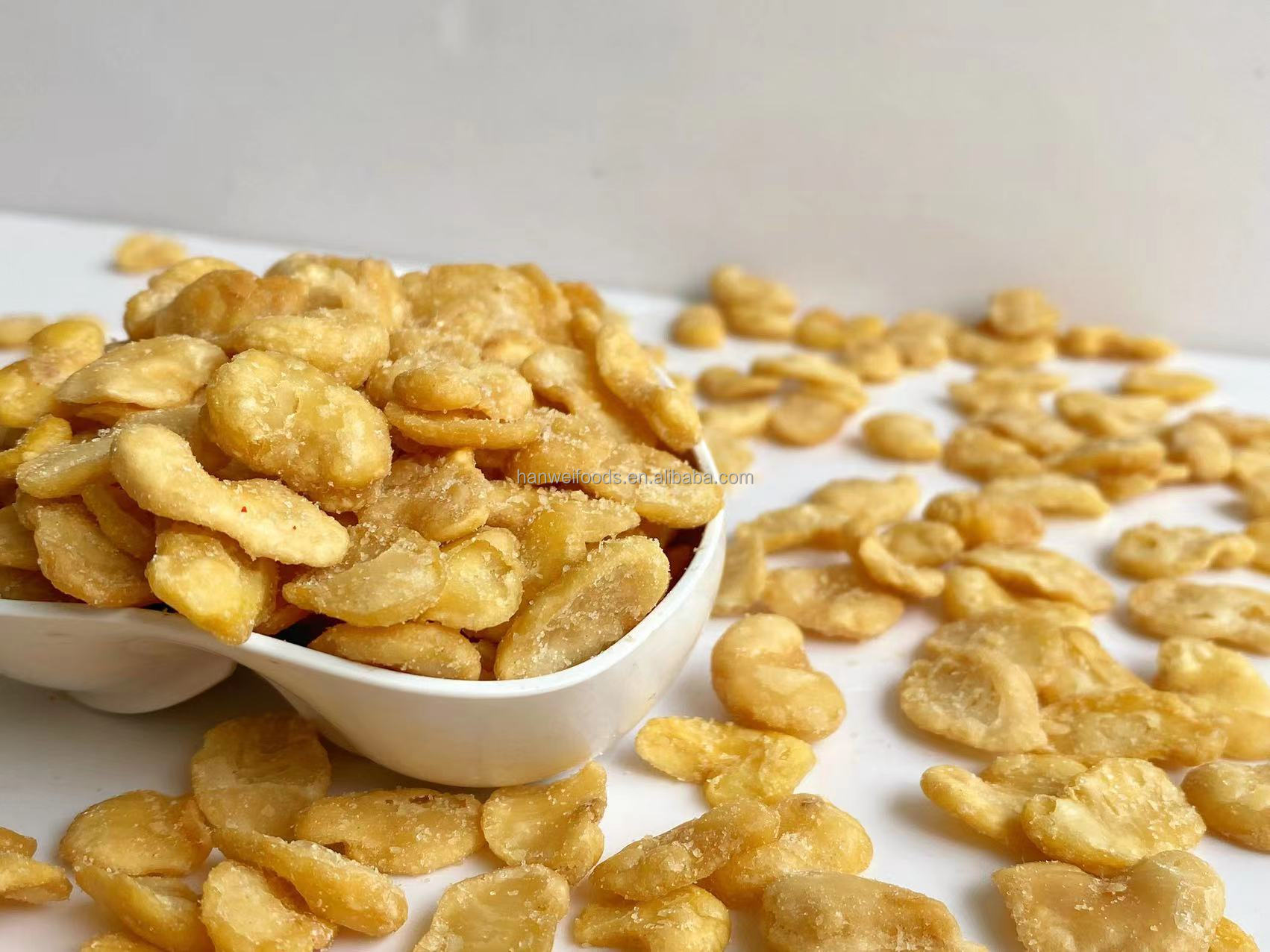 Belted Fava Bean Snack Fried Salted Crisp Broad Bean Uniform Size
