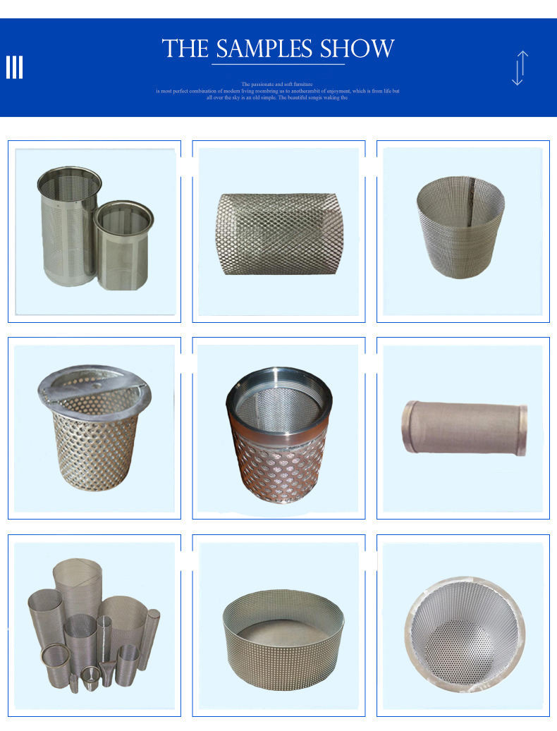 Metal Perforated Stainless Steel Wire Mesh Cylinder Pipe Tube Filter Welding Machine