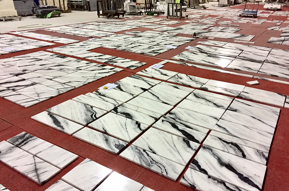 Honed Exotic Thick 3cm 30x120cm Panda White Marble Tile