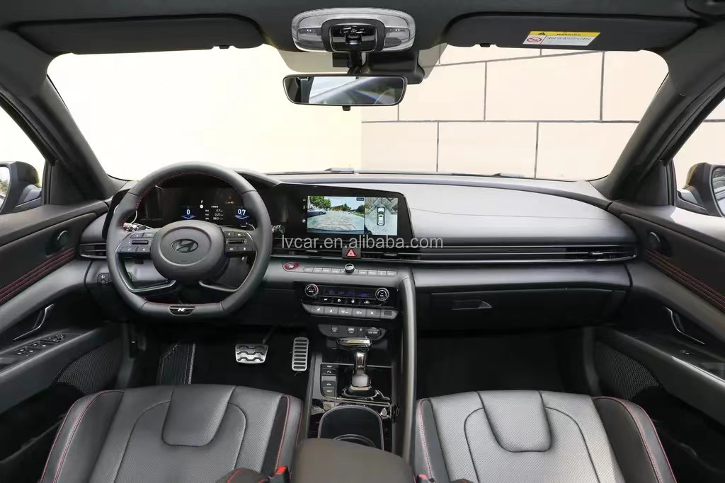 Electric Steering Used Hyundai Elantra 1.5L Sports Sedan with KZ LED Camera and Turbo