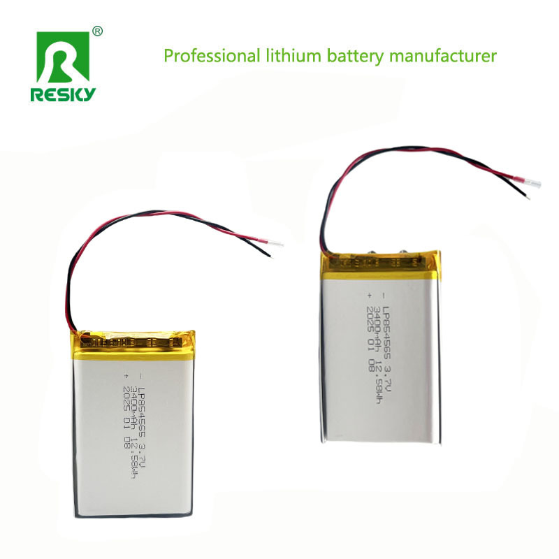 3.7V 3400mAh Lithium Polymer Battery Pack 854565 Lipo Battery For Walkie-Talkie
