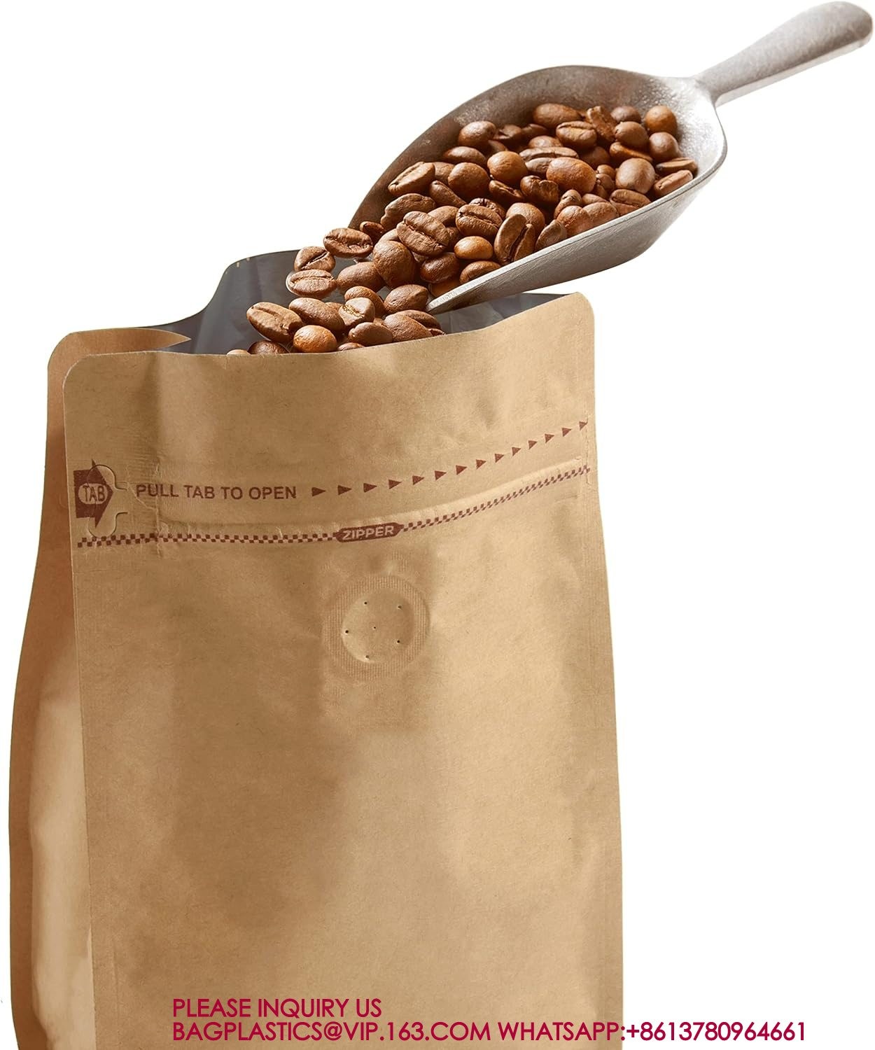 Degassing Pouch Bags With Valve, Food Storage Bags With Rsealable Zipper & Easy Open Tape