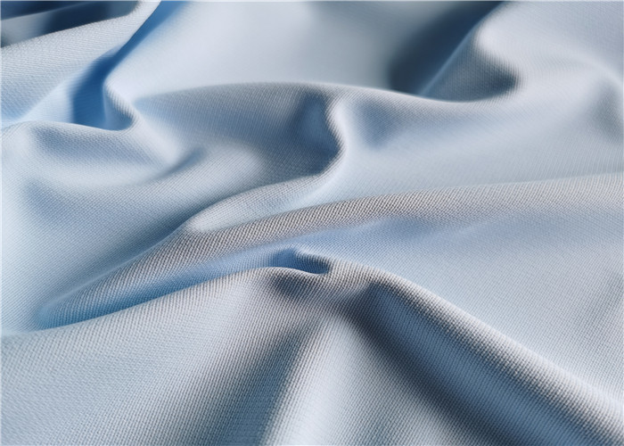 Knitted 160cm Polyester Twill Fabric For Medical Work Wear