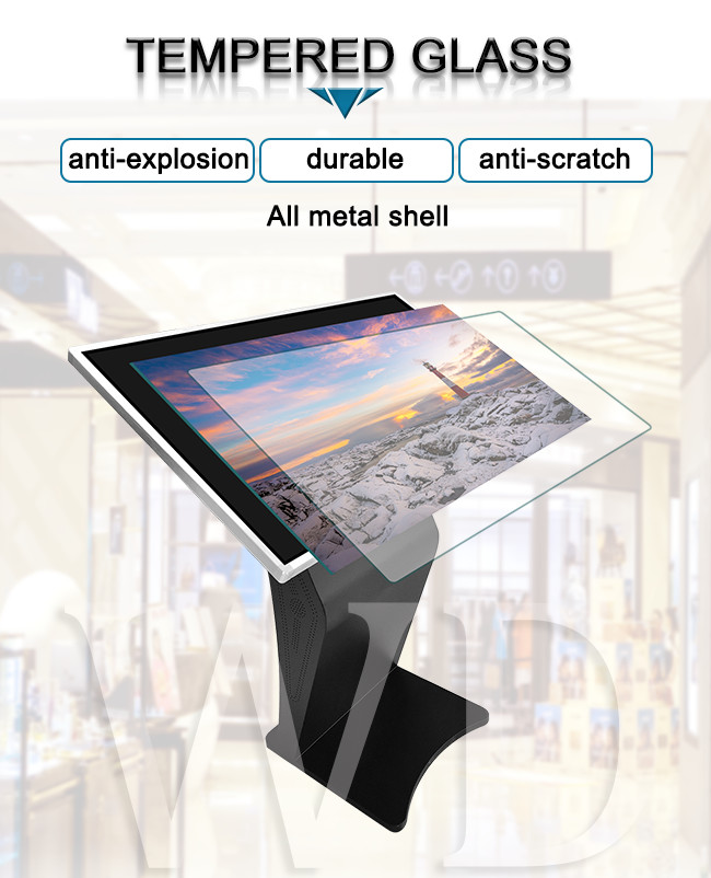 ROHS Aprroval Infrared IR Touch Interactive Touch Screen Kiosk Black