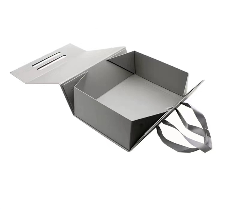 Rectangular Folding Cardboard Giftbox Hamper Magnetic Closure In Bulk