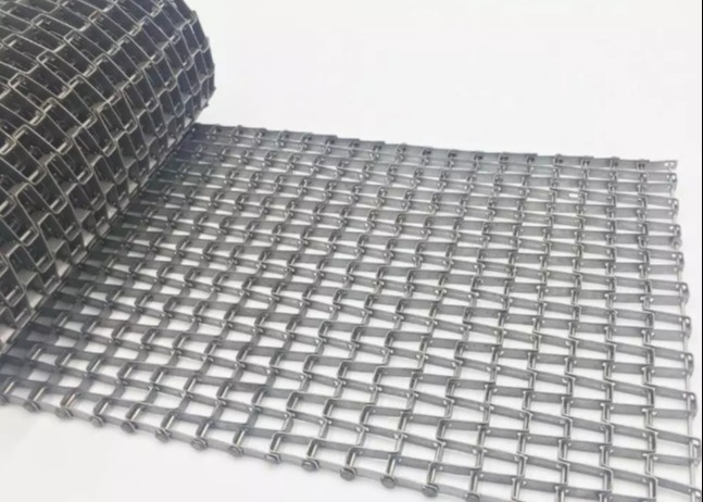 Durable Flat Wire Mesh Belt , Stainless Steel Mesh Conveyor Belt Customized