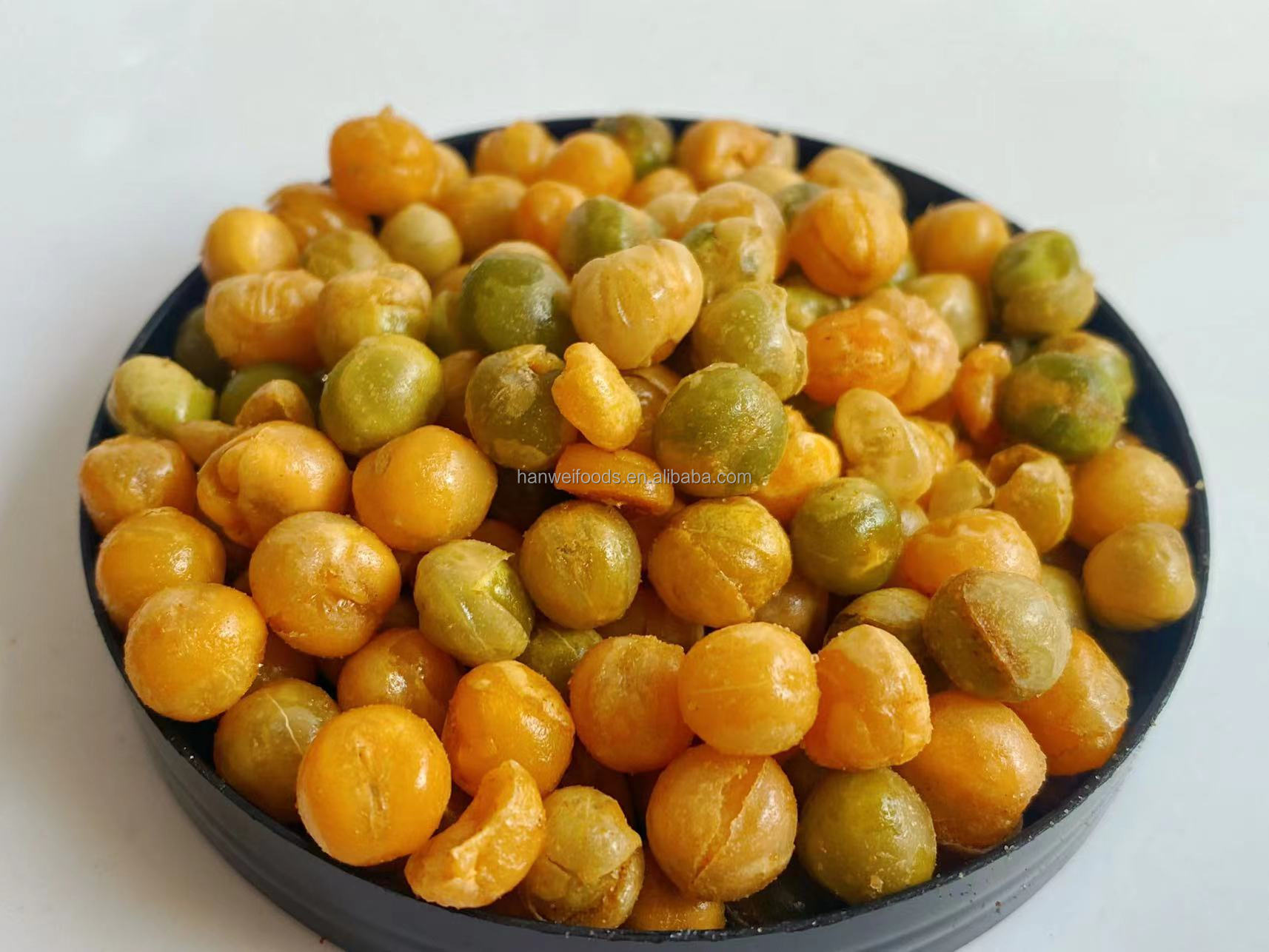Wholesale BRC OU KOSHER Certified Fried Snacks Garlic Flavor Green Peas