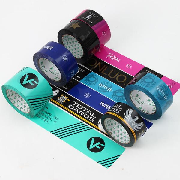 Waterproof Custom Carton Sealing Tape Single Sided BOPP Printed Tape With Logo
