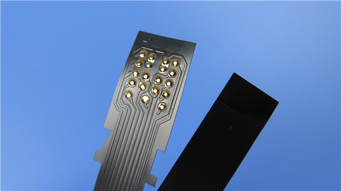 Black Flexible Printed Circuit FPC Built on Polyimide with Bulge Pads for Contact Belt of Inkjet Printer