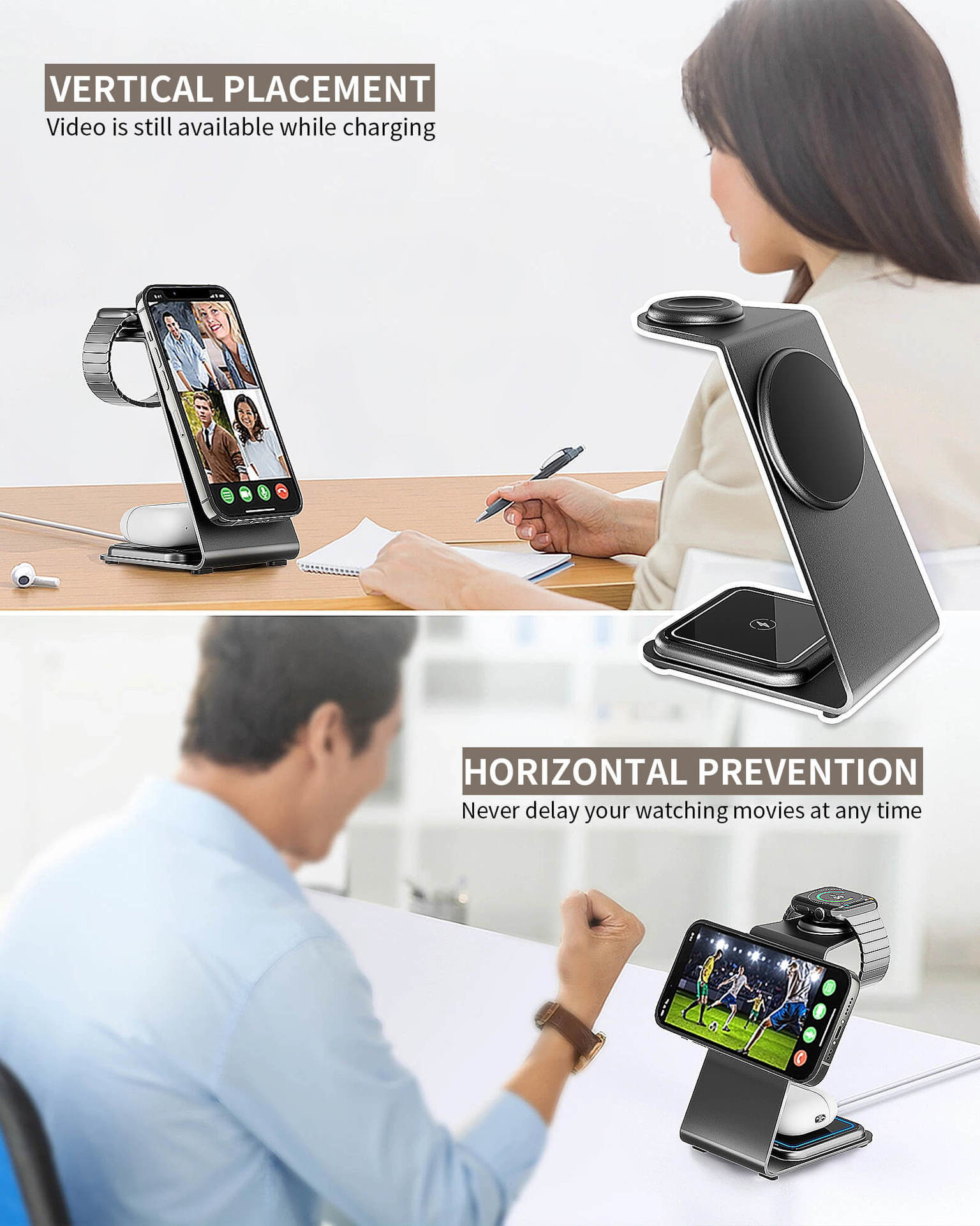 Magnetic Aluminum Alloy Wireless Charging for Smart Devices USB-C Input Custom Logo Support