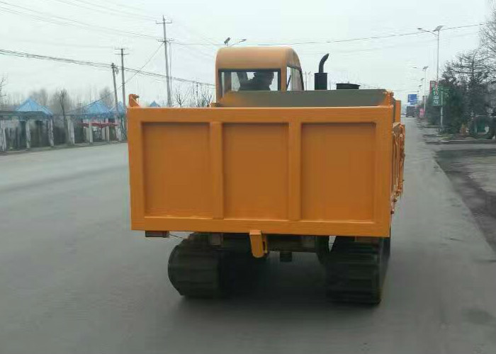 Cab Enclosed 1T - 10T Hydraulic Mini Dumper , Small Crawler Dump Truck