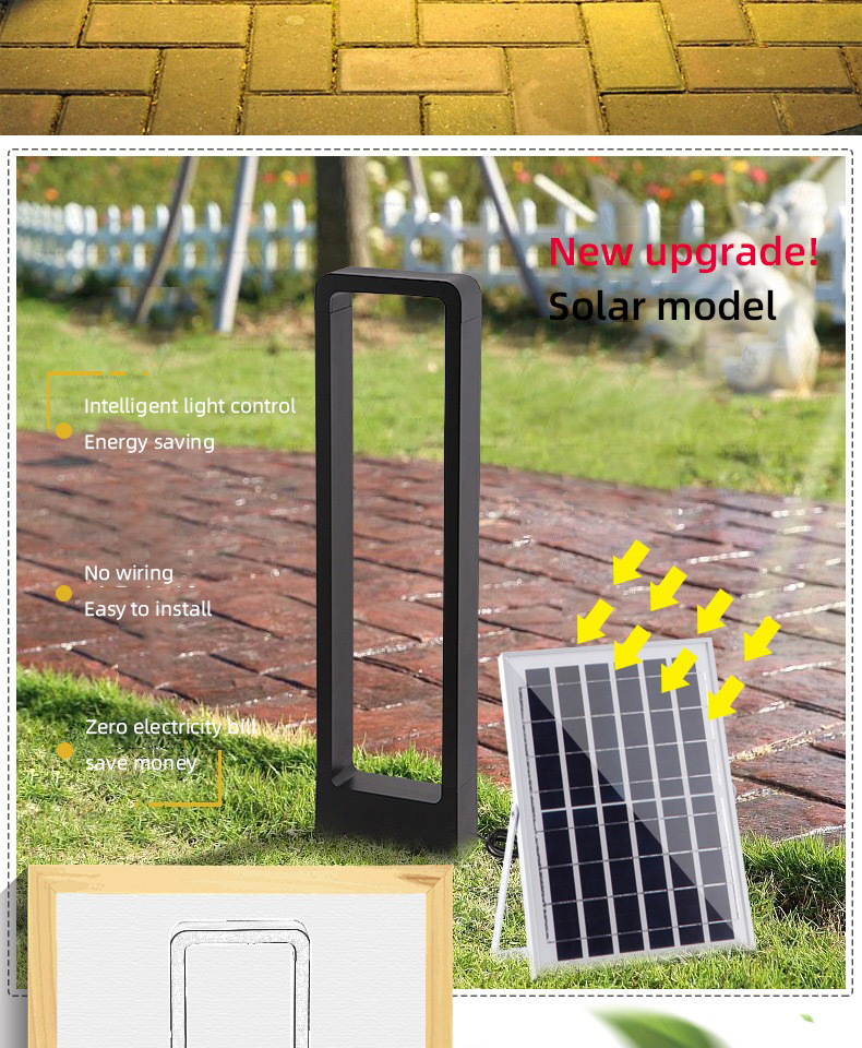 Villa Motion Sensor LED Light 6000K Motion Sensor Solar Landscape Lights