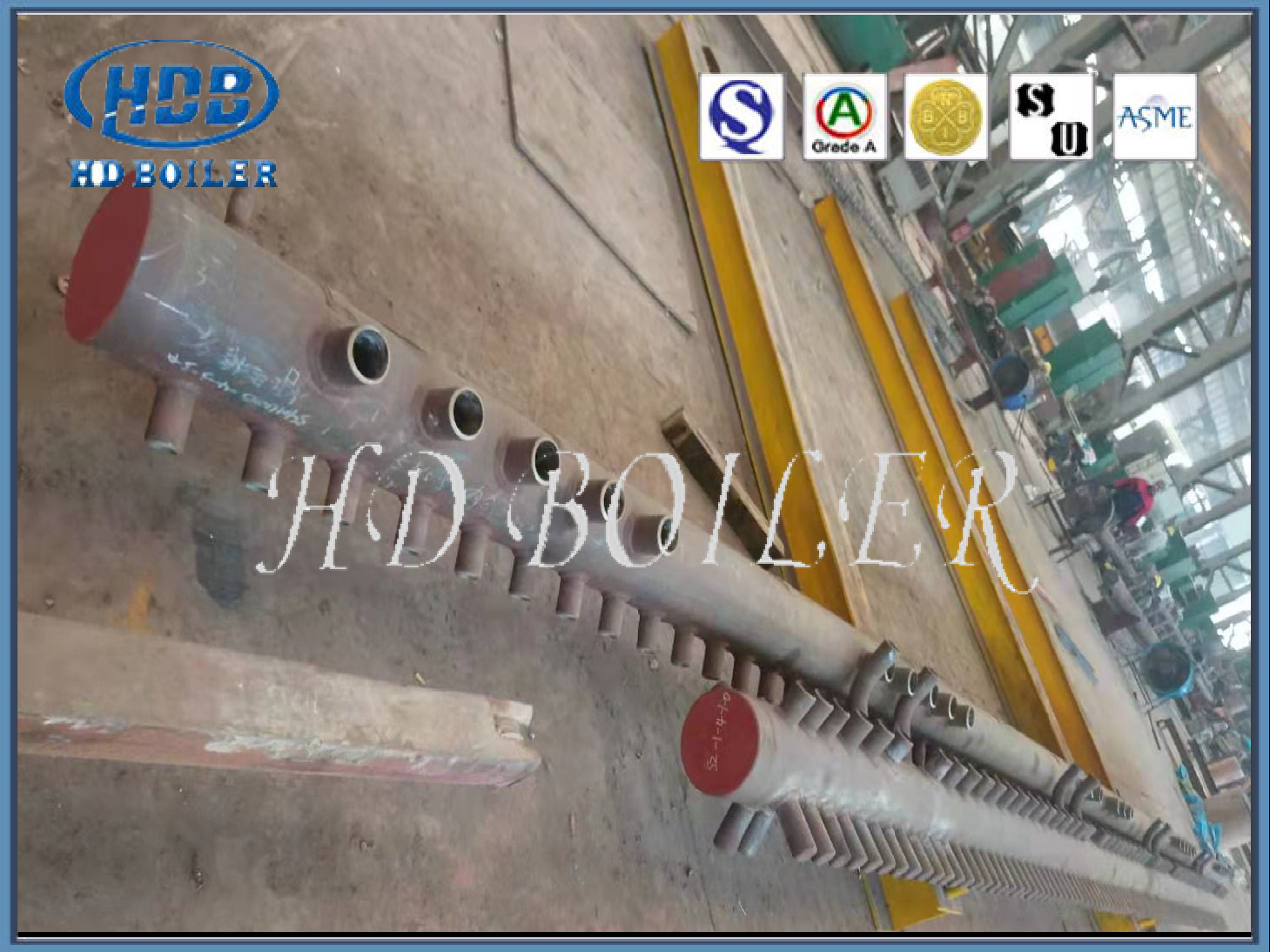 High Efficient ASME Alloy Steel Boiler Manifold Header With Pipe Header Cover