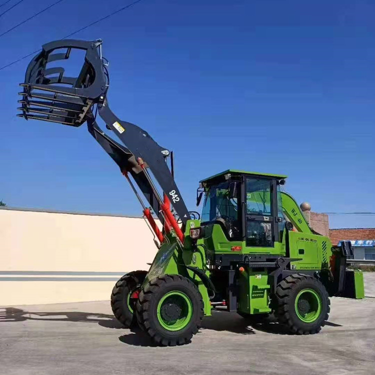 China Backhoe maufacturer best price 4x4 4WD backhoe with gripper