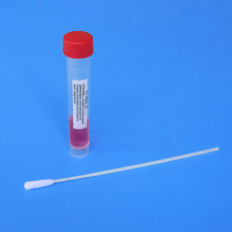 1mL Disposable Sampling Tube Viral Transport Medium Tube With Swab