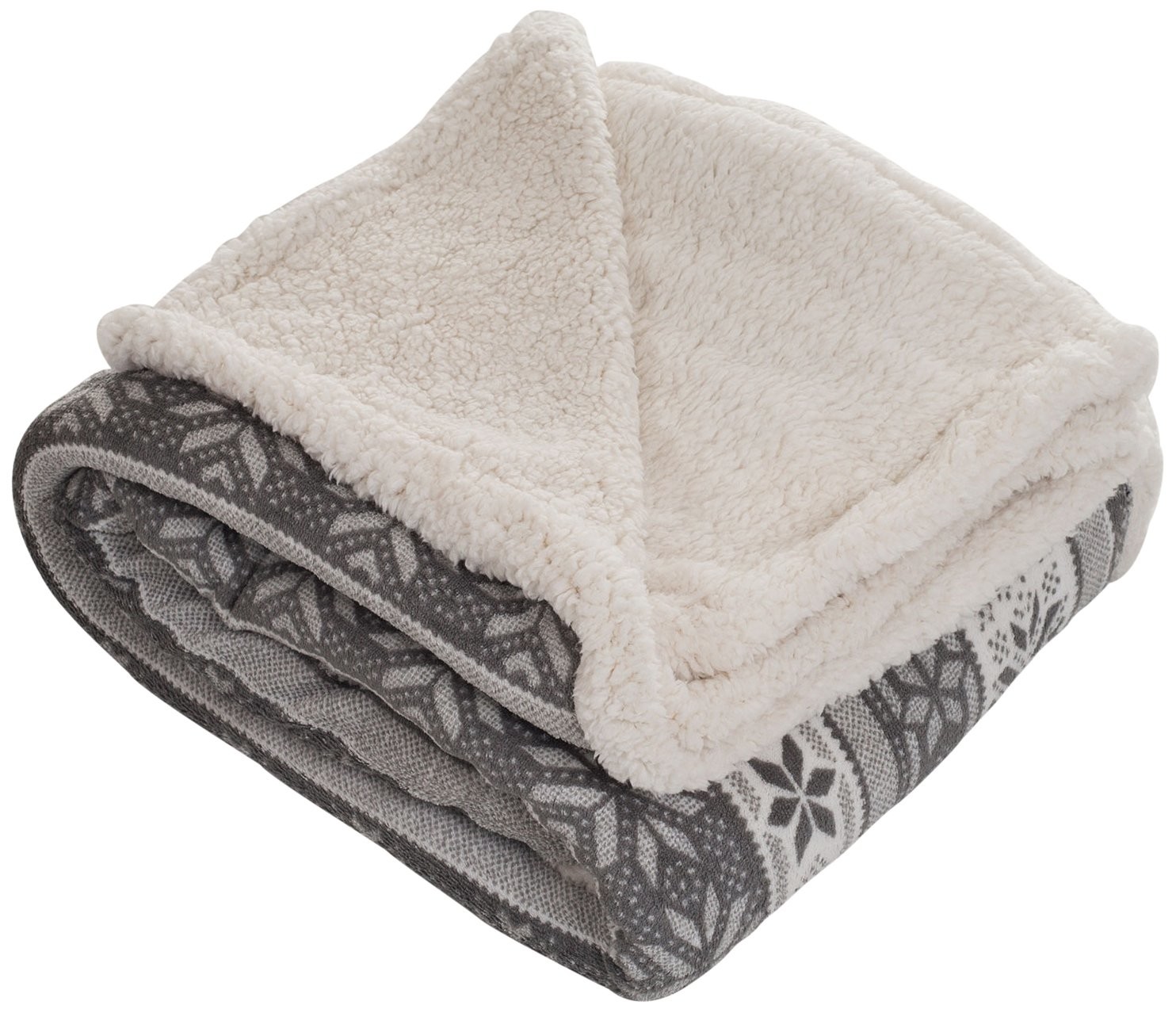 Disposable Brushed Super Soft Sherpa Throw Blanket 130x150cm
