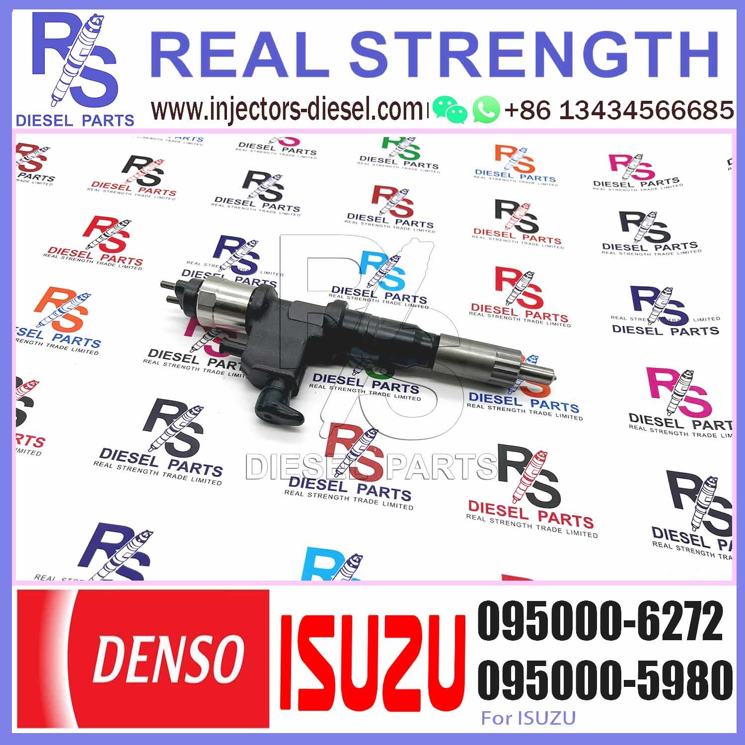 Common Rail Fuel Injector Assembly 095000-6271 095000-6272 095000-6273 095000-6274 For ISUZU GIGA 6UZ1