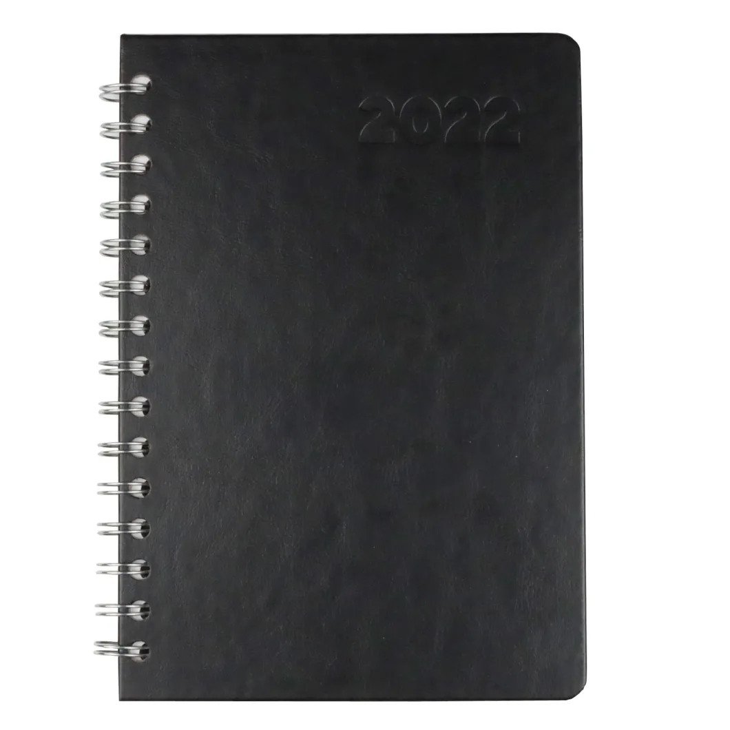 Advance Planning PU Hard Cover Spiral Journal Notebook Monthly Planner