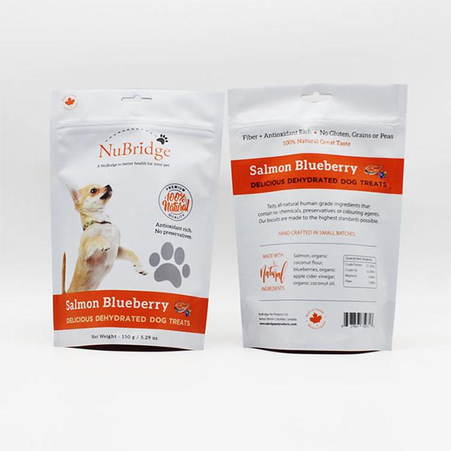 0.5oz Digital Printed Stand Up Pouches Gravure Print Dog Treat Packaging