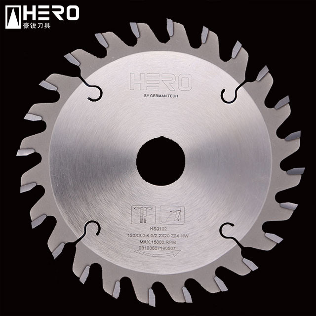 Conical Teeth Panel Saw Blade , Scoring Blade For Table Saw Fast Cleaning Cutting