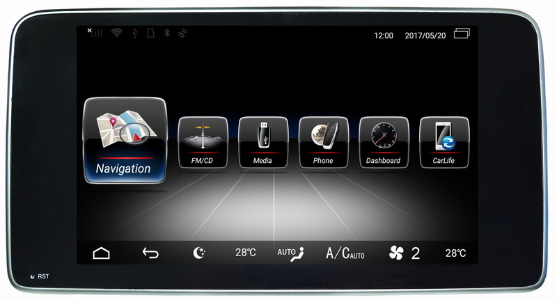 Ouchuangbo media player GPS radio for ML GL 2013 support BT MP3 mirror link android 8.0 OS 4+32