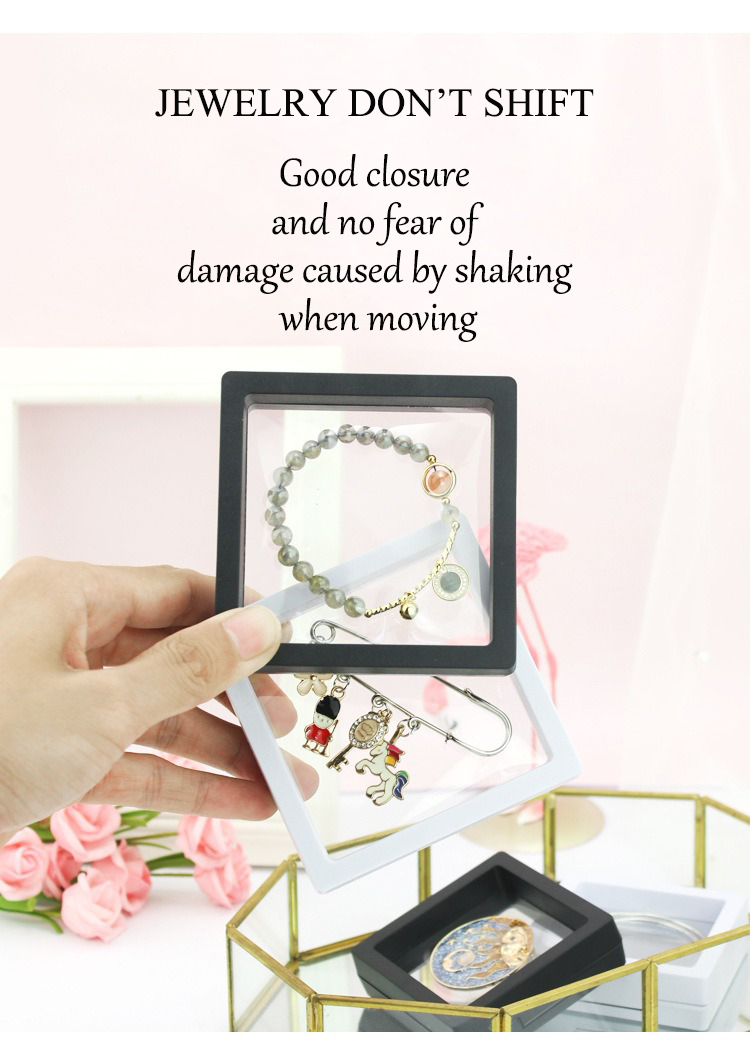 Custom Necklace 3D Membrane Box Stand PE Film Jewelry Display Boxes