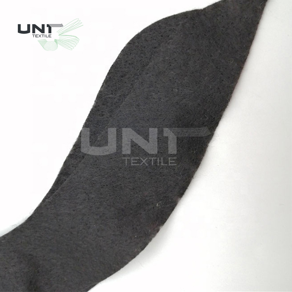 Needle Punch Felt Fabric Sewing Sleeve Heads For Ladies Wear Black Color