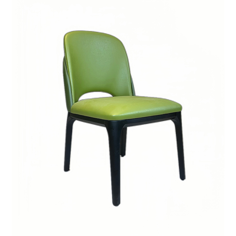 Hotel Furniture Wholesale Modern Ash Wood PU Leather Chair Restaurant Dining Room