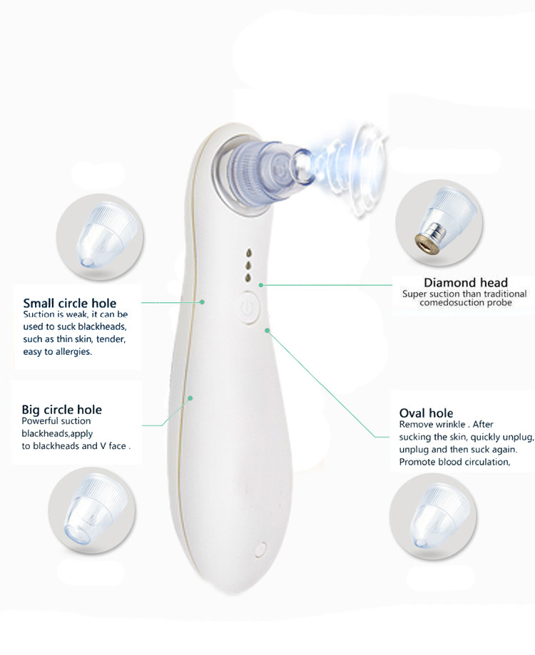 pore vacuum blackhead remover blackhead remover vacuum suction diamond dermabrasion microdermabrasion device