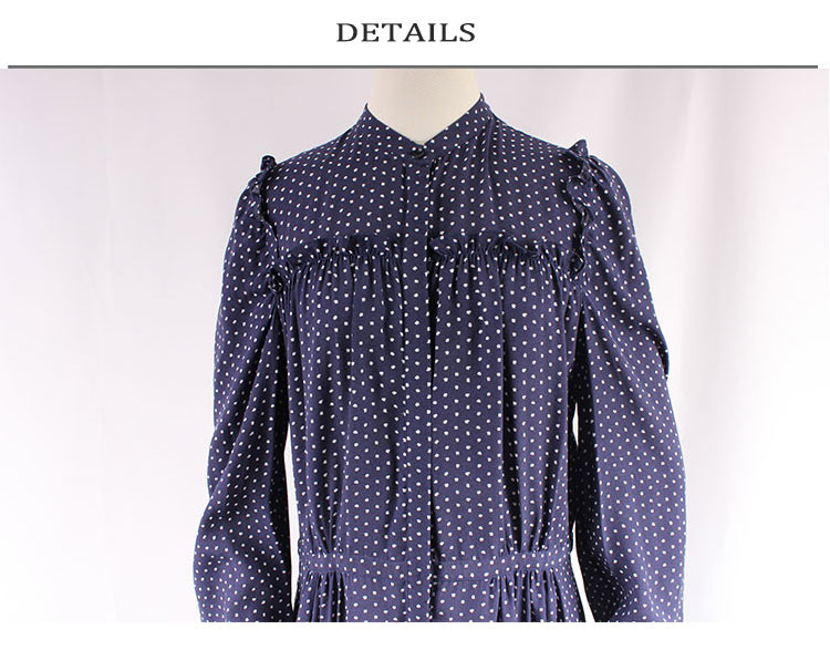 Size 36 Screen Print 100 Rayon Polka Dot Maxi Dress