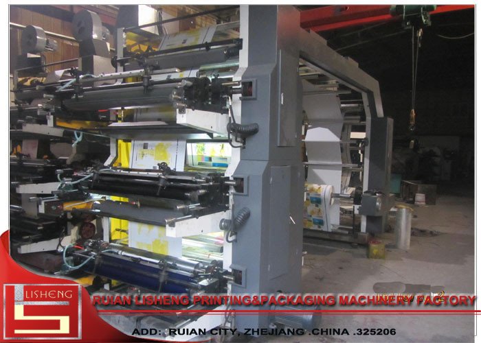 Stack Six Colors Paper Flexo Printing Machine With High Speed