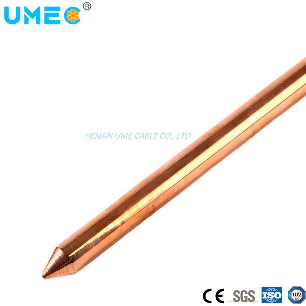 CE and ISO Listed 5/8&prime;&prime; Bonded Electrical Copper Grounding Earthing Rod