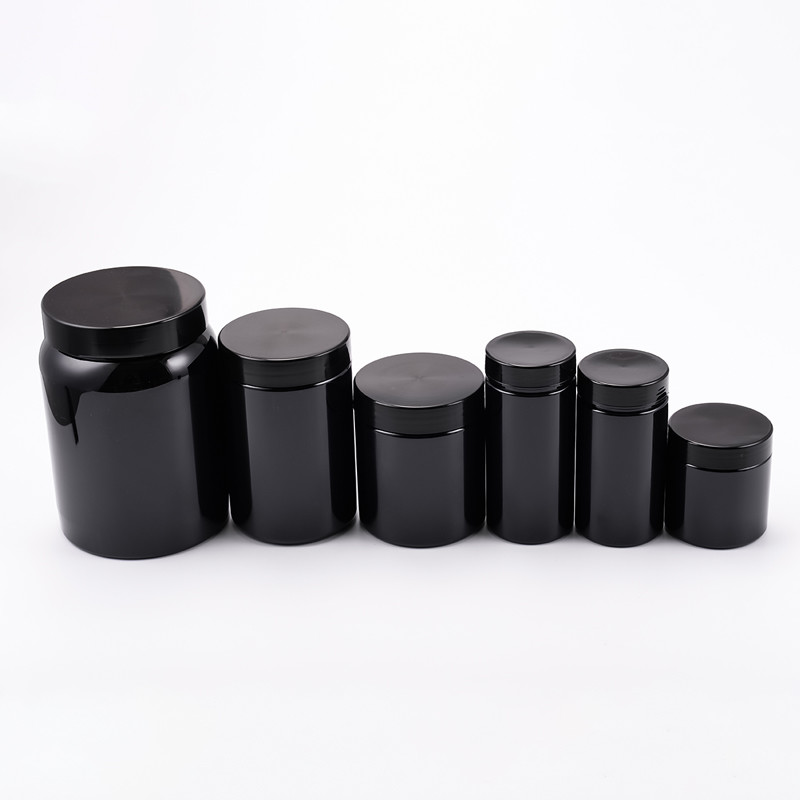 BPA Free Plastic Storage Jars Sticker Label Protein Powder Can 150ml To 1920ml