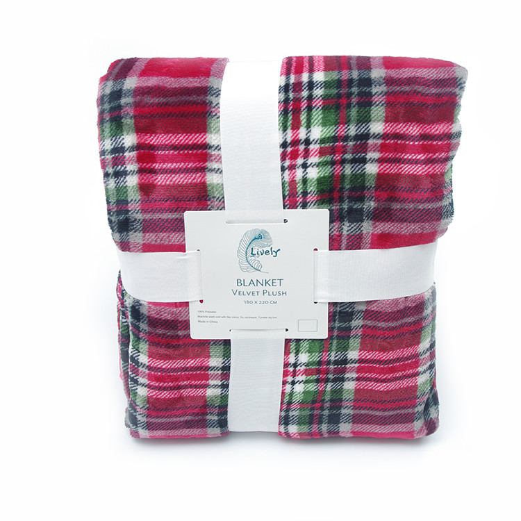 Customized Printed Flannel Receiving Blanket , Plush Throw Blanket For Baby / Adults