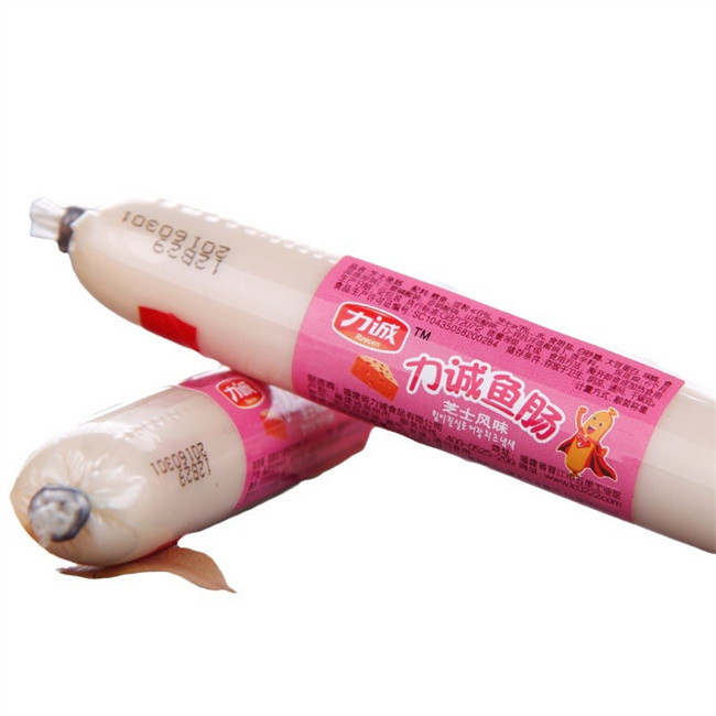 OEM Logo Printing Transpaent Colour High Barrier PVDC Sausage Casing For Fish Sausages