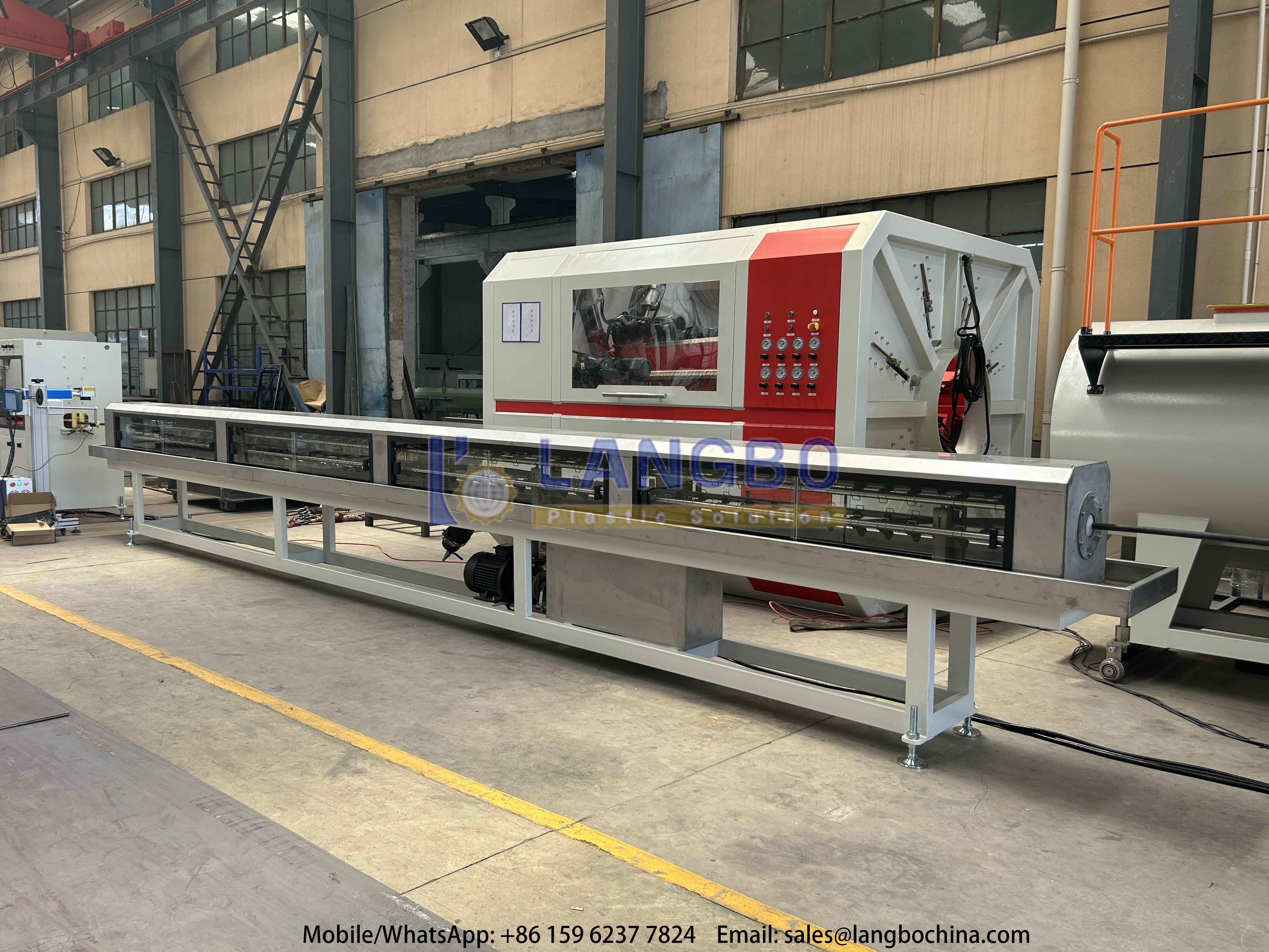 ABB Inverter Used In 16-110mm HDPE Pipe Extrusion Line With 65/33 Extruder