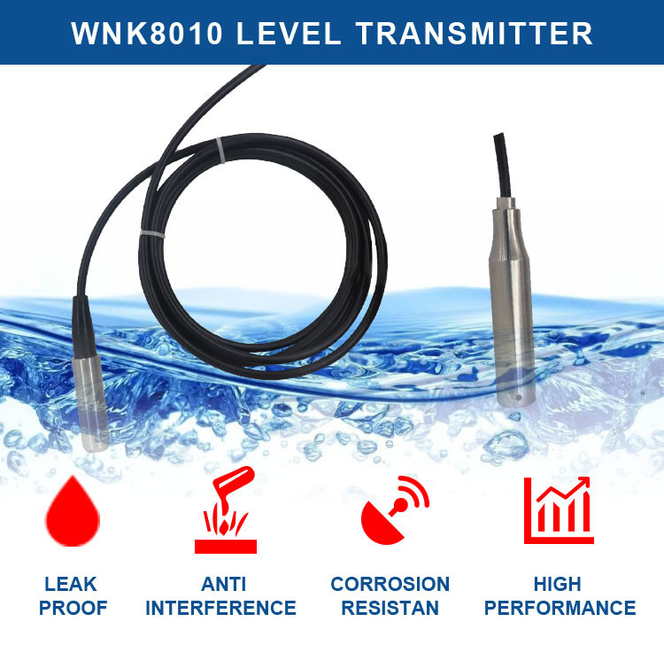 0-200mH2O 4-20MA Analog Water Level Sensor For River Dirty Water