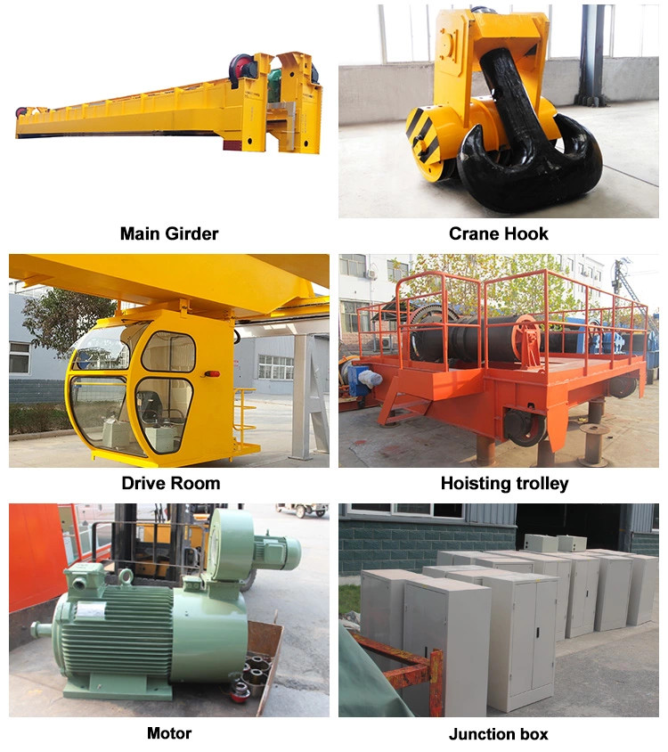 55 Ton Double Girder European Overhead Crane Remote Control