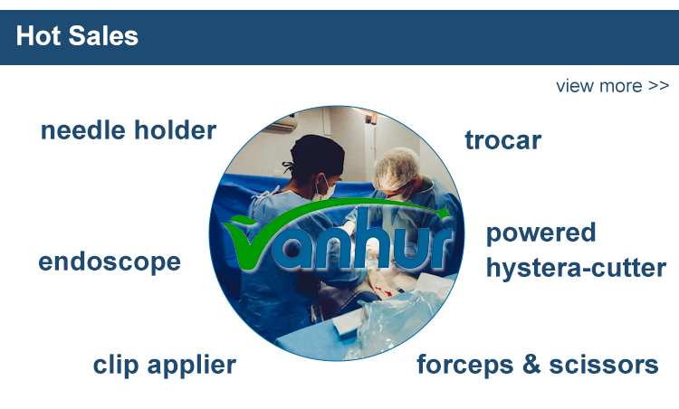 Reusable Laparoscopic Needle Holder Wanhe Gun Type for Surgical Operation Requirements