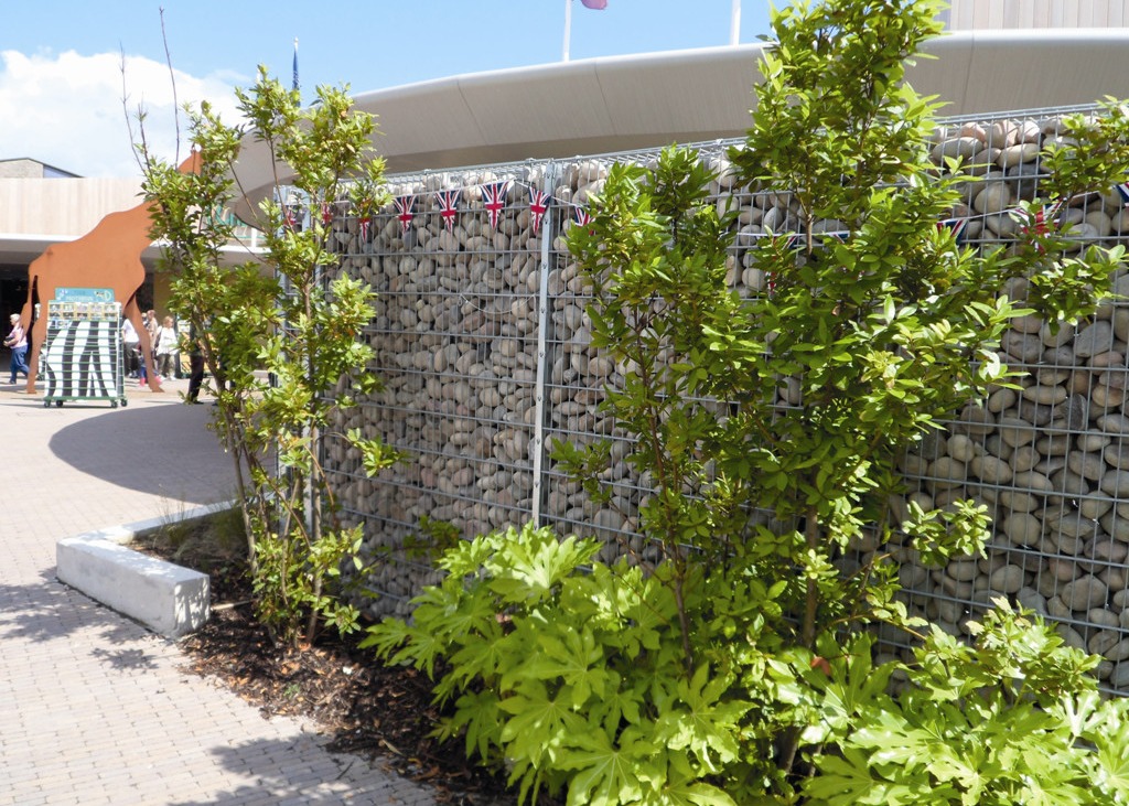 Galvanized 4mm Gabion Fence System Stainless Steel Wire Welded Gabion Wall