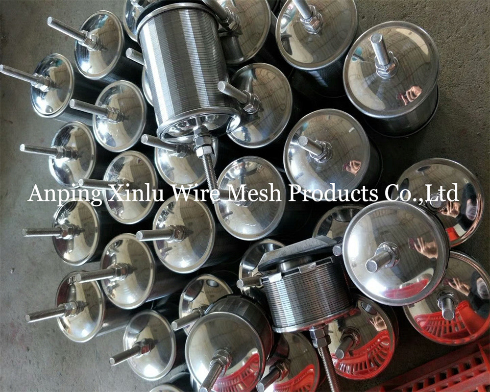 Double Flow Johnson Wedge Wire Hastelloy C Filter Nozzle 300PSI With Screw M10