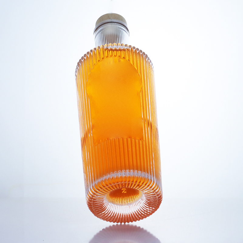700ml Unique Design Flint Glass Bottle for Gin Rum Champagne Brandy Whisky Liquor