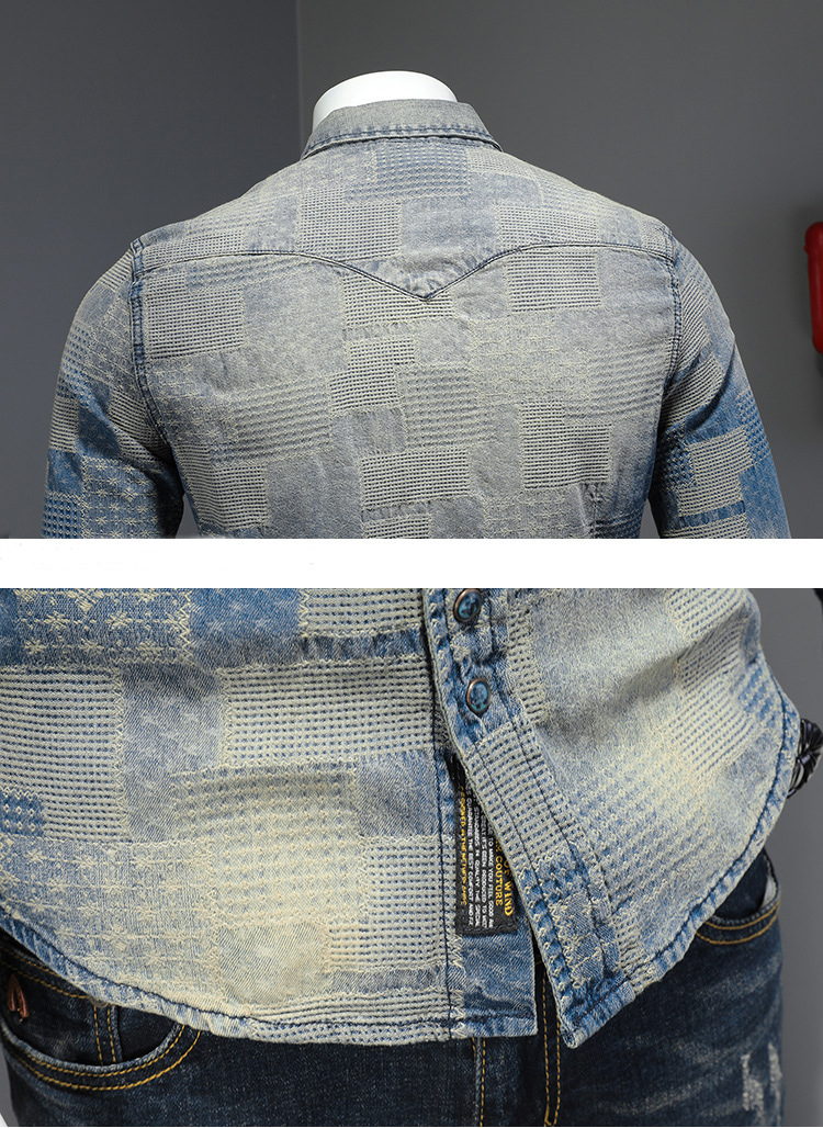 2022 Unique Design Spring Fashion Men's Retro Flower Shirt Casual Style Dress Shirts